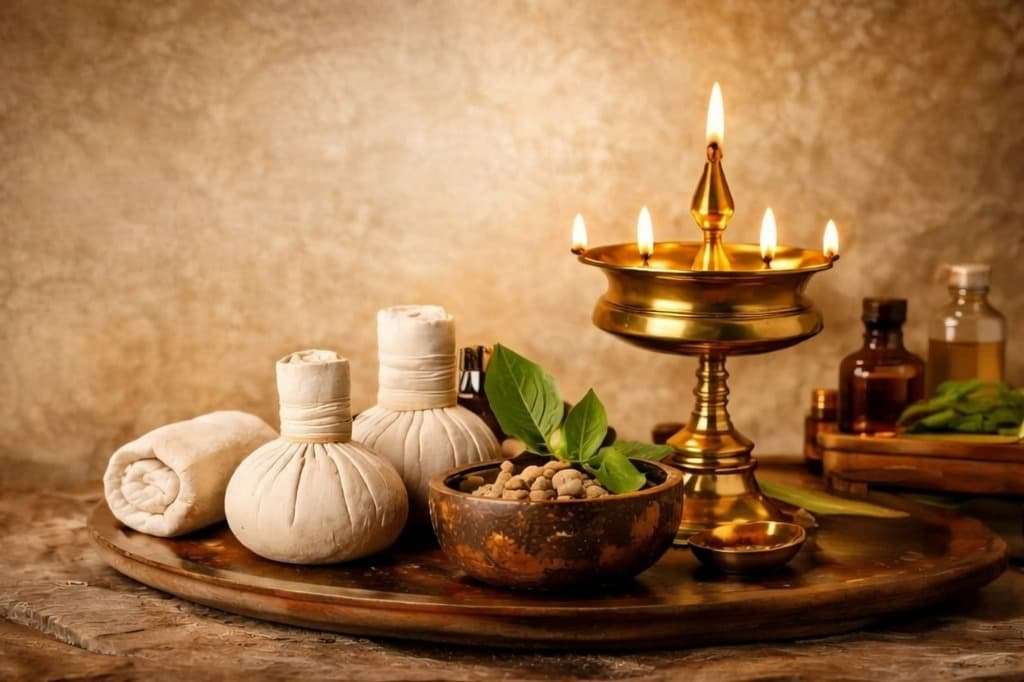 Ayurvedic wellness ambience