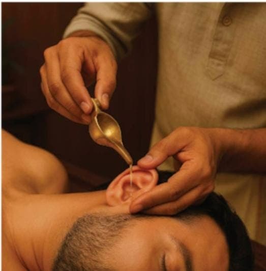 Karnapoorana & Sthanika Abhyanga