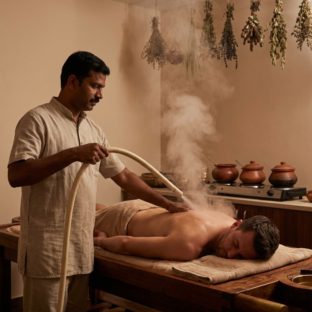 Ayurvedic Nadi Sweda (Steam Therapy)
