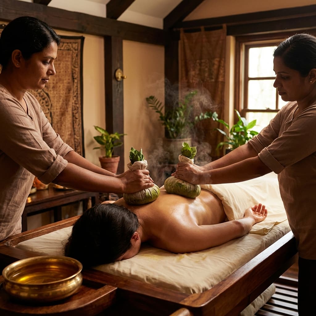 Ayurvedic Full Body Patra Pinda Sweda (Ela Kizhi)